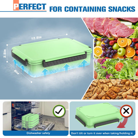 TENDWARE LIFE bandeja abierta con 12 compartimentos mostrando variedad y orden