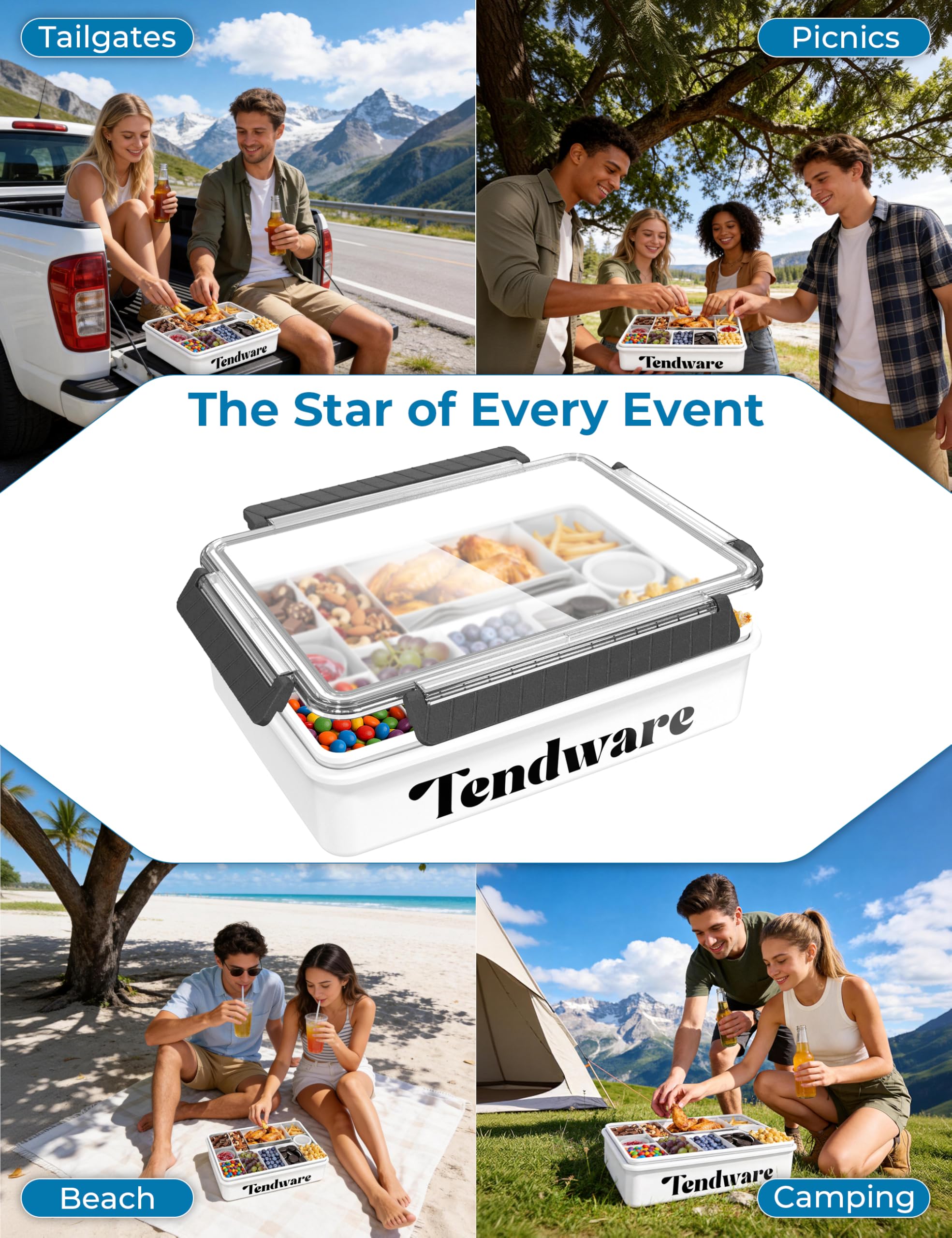 TENDWARE LIFE comparación de tamaño con mano que muestra portabilidad fácil