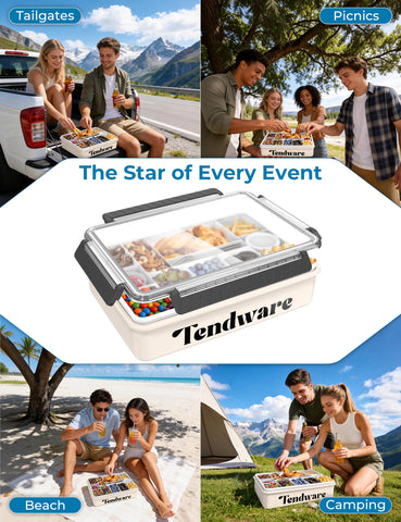 TENDWARE LIFE en picnic de playa, solución portátil para comidas