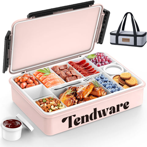 TENDWARE LIFE vista frontal de la caja Peony con cierre, mantiene alimentos organizados