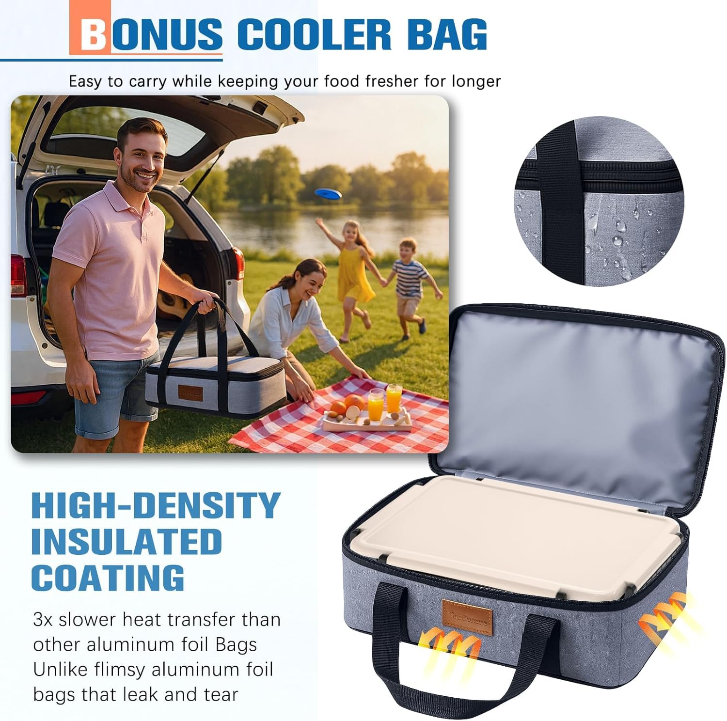 TENDWARE LIFE pack frío removible sobre bandeja, conserva alimentos fríos horas
