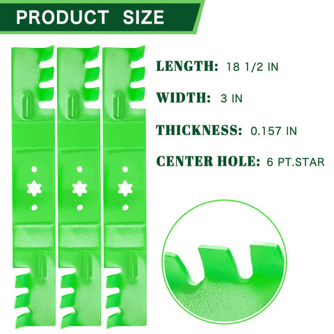 TENGMUJX primer plano del filo afilado que facilita corte y mulching uniforme