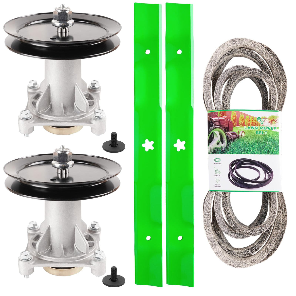 TENGMUJX empaque frontal del kit 46" mostrando componentes y ahorro