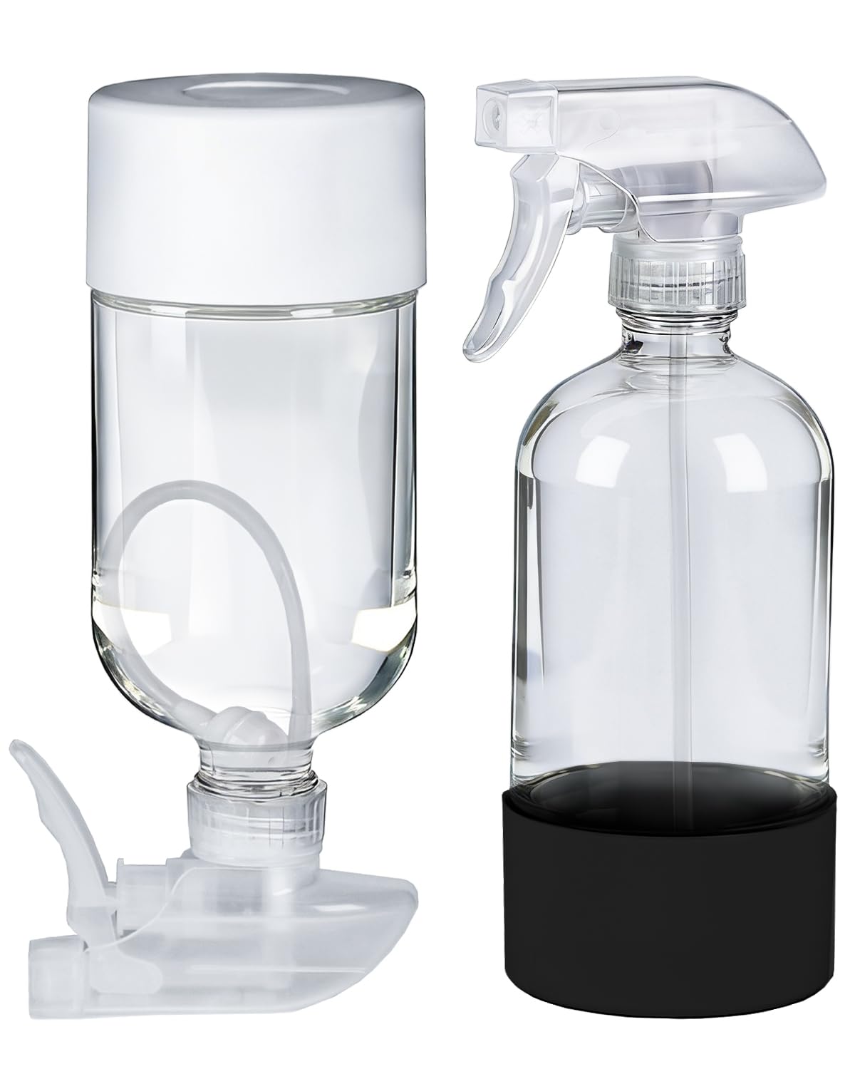 TERESRY pack frontal con botellas negra y blanca, diseño durable y elegante