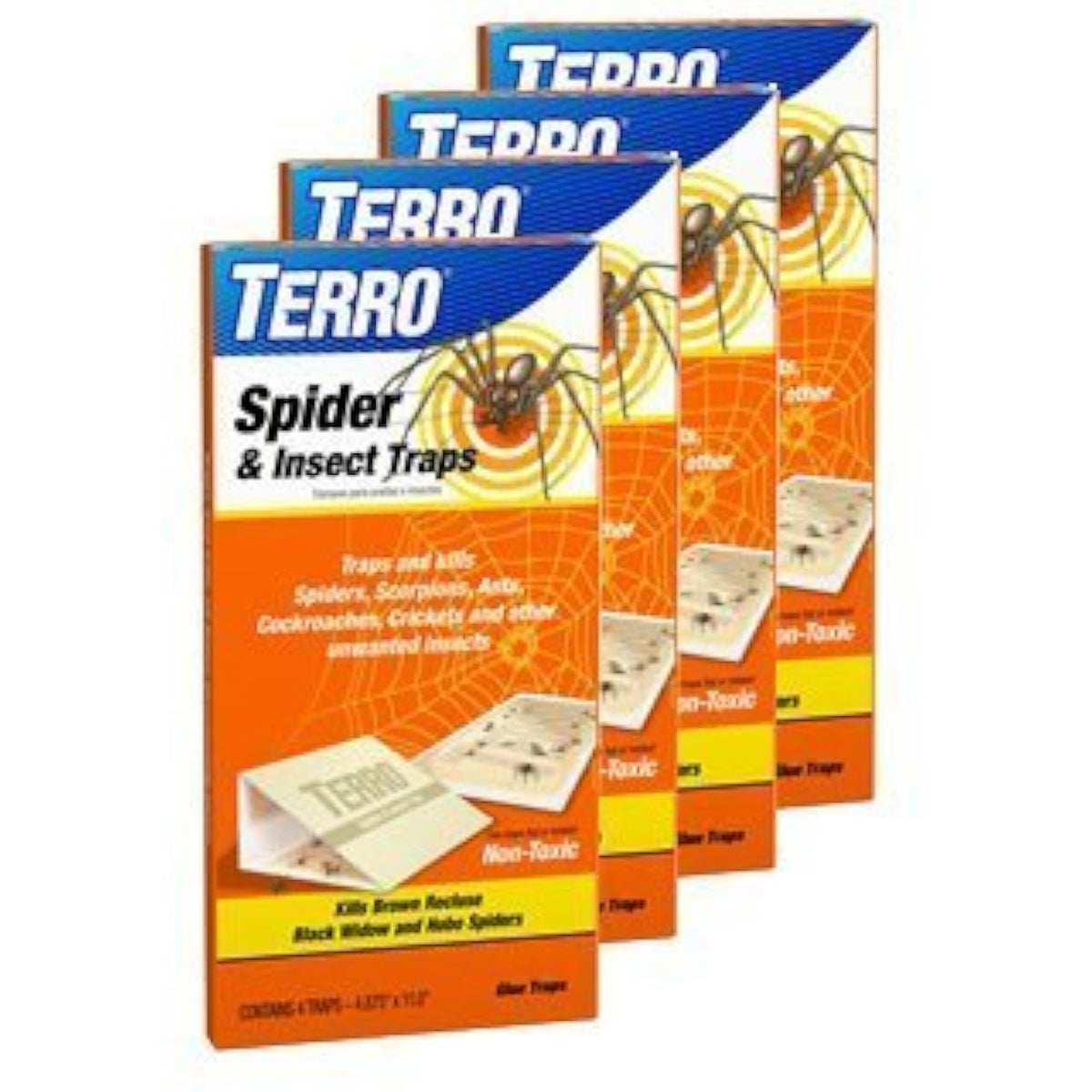 Terro empaque frontal mostrando las 16 trampas, protección sin químicos
