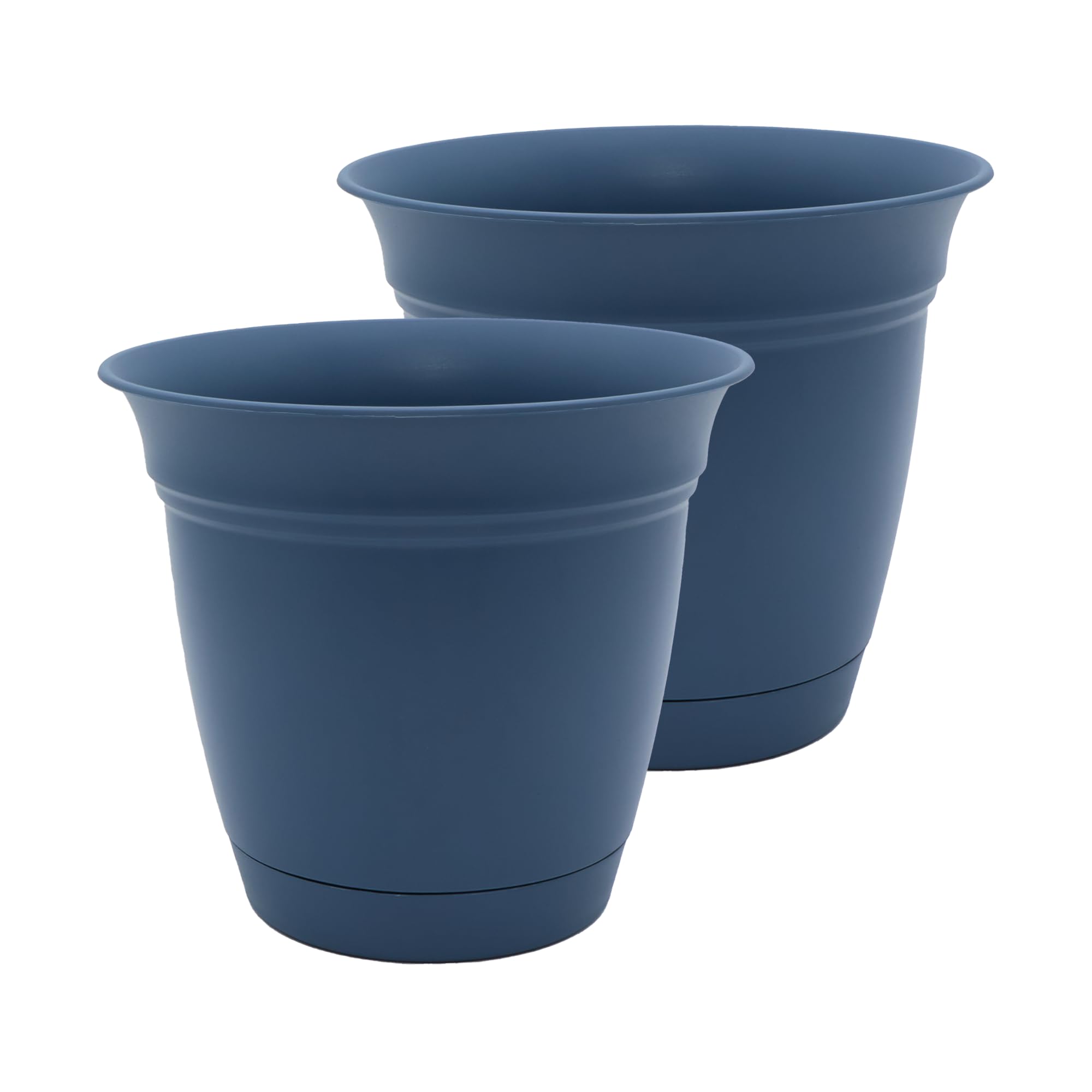 The HC Companies maceta frontal slate blue, diseño moderno y resistente