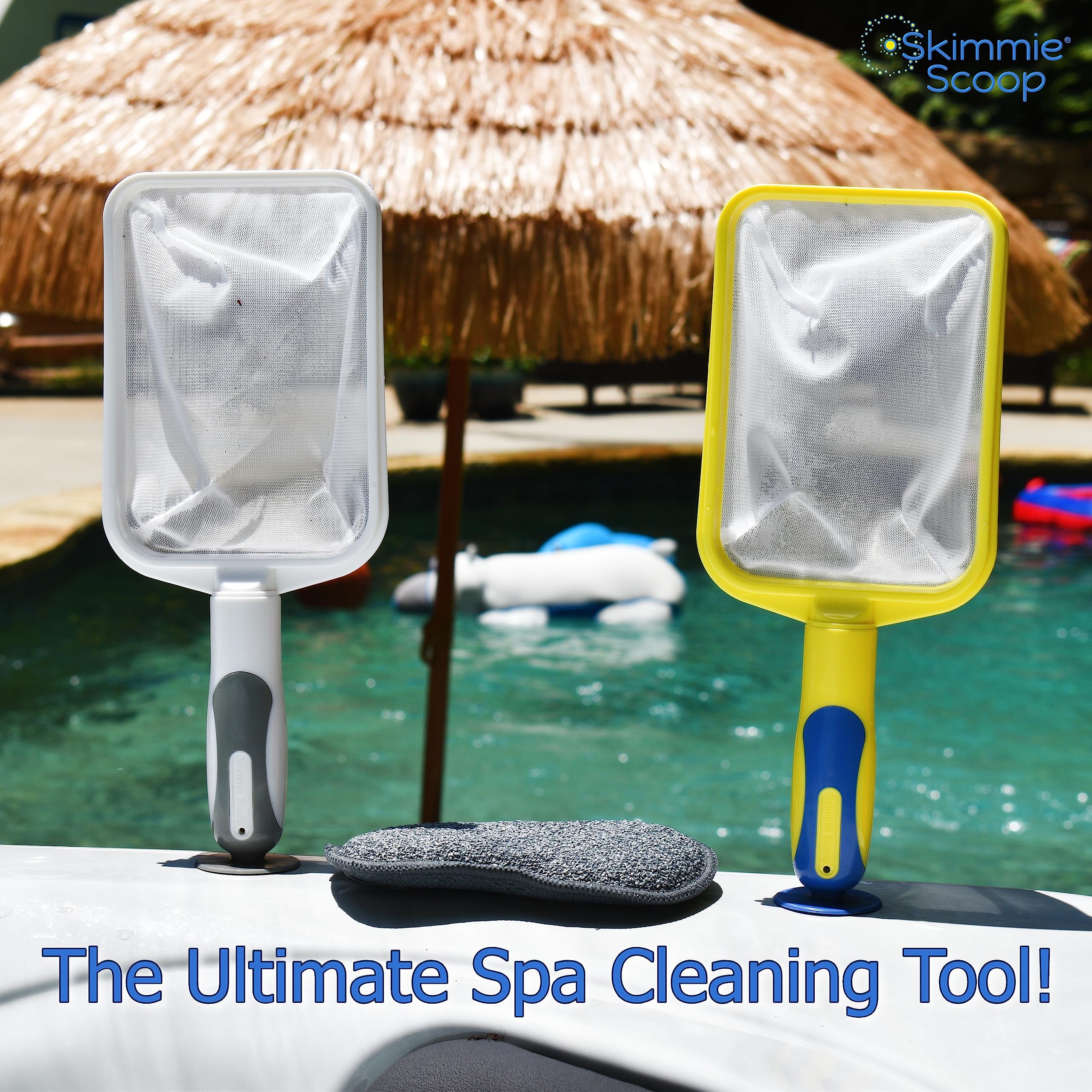 The Skimmie Scoop material ABS resistente al calor y químicos de limpieza