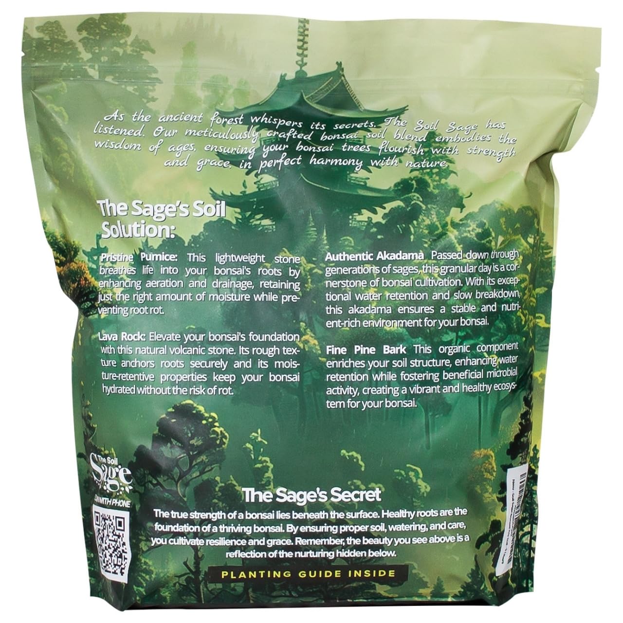 The Soil Sage mezcla en entorno de cultivo que inspira conservación y estética