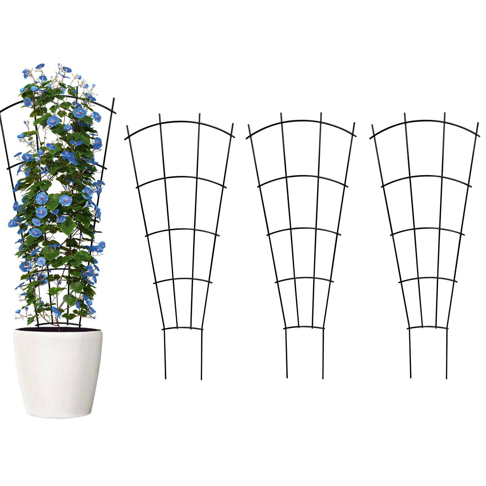 Thealyn enrejado frontal pack de 4 mostrando soporte decorativo