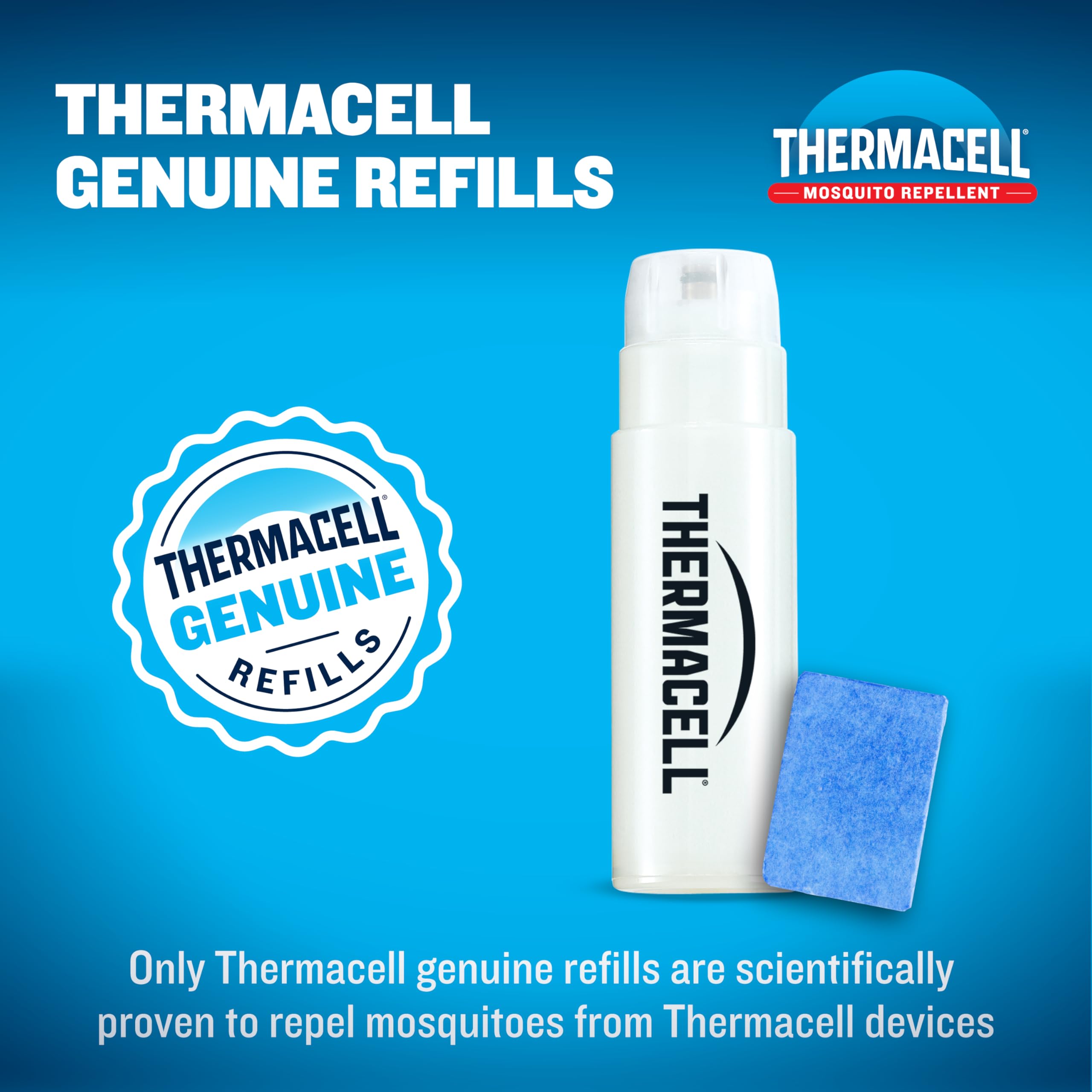 Thermacell cartucho de butano listo para enroscar y alimentar el repeler