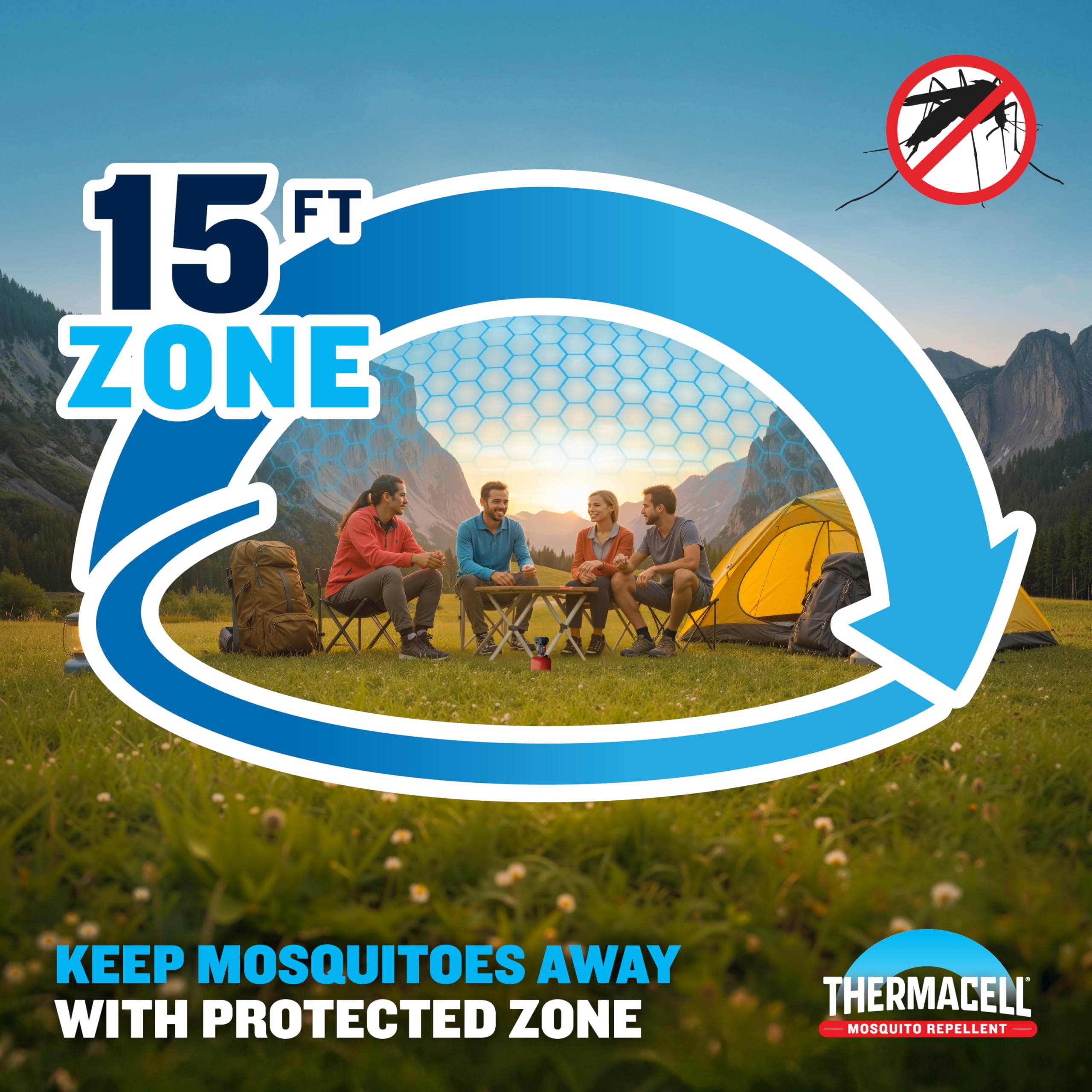 Thermacell parche repelente en primer plano con detalle y durabilidad
