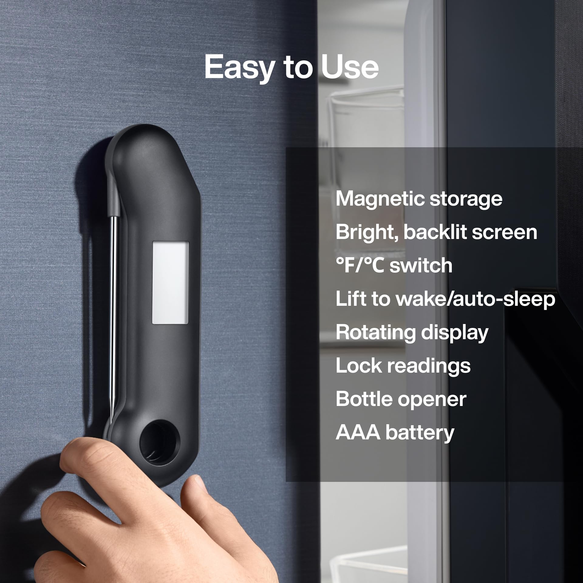 ThermoMaven accesorios con gancho e imán para almacenamiento práctico