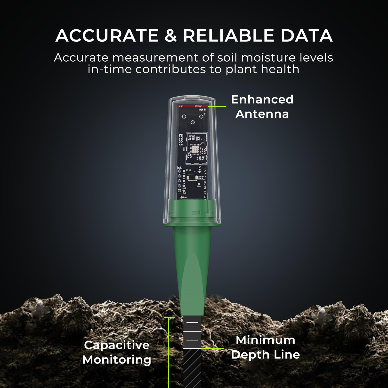 THIRDREALITY sonda en primer plano indicando medición capacitiva precisa
