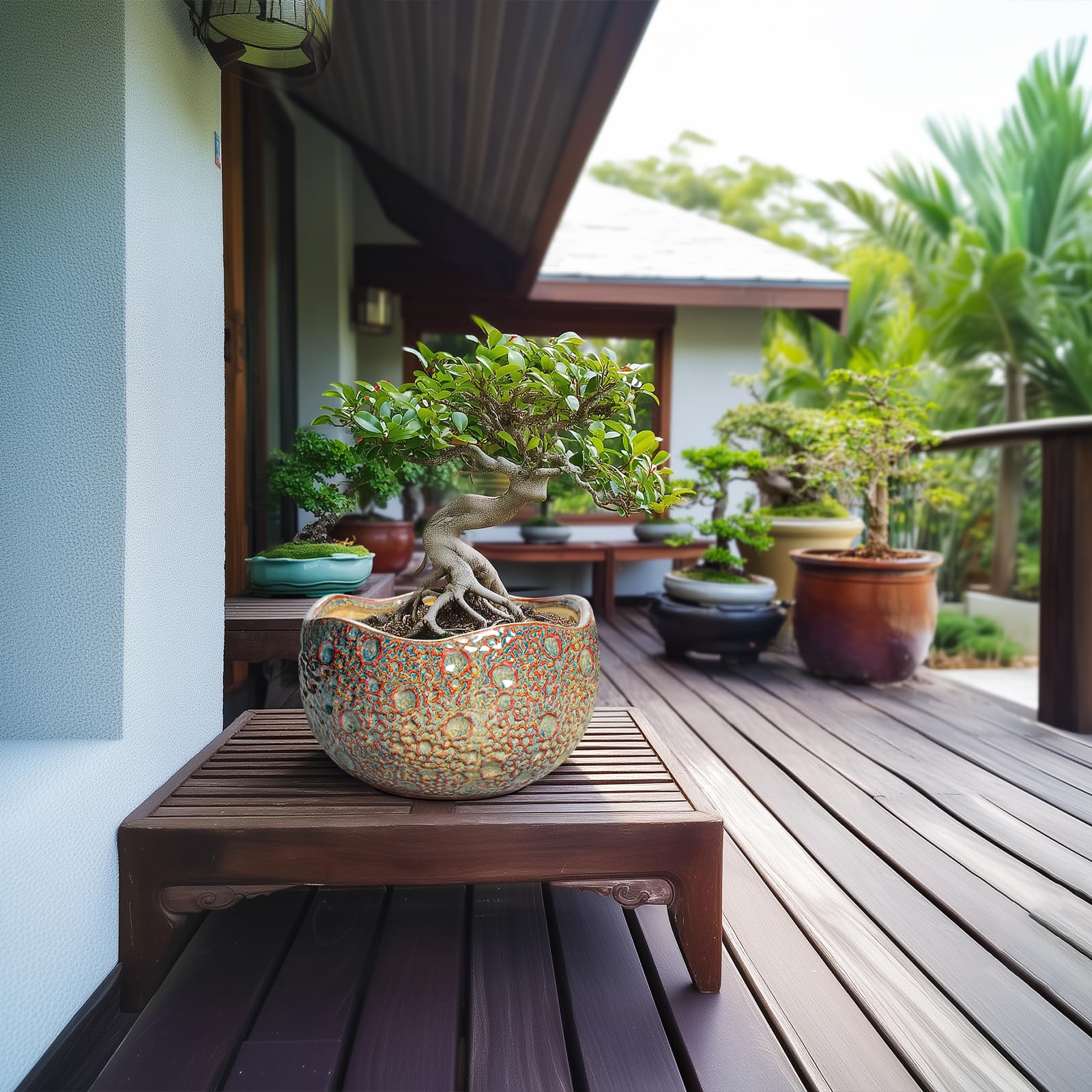 Thirtypot maceta con planta en interior, mejora la decoración del hogar