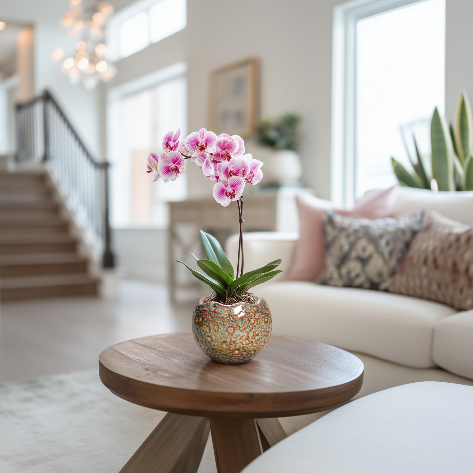 Thirtypot maceta en uso con suculenta para decorar interiores y ahorrar espacio
