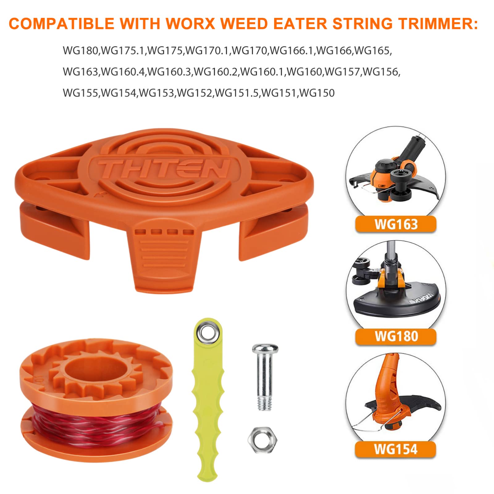 THTEN kit completo con 8 cuchillas tornillos y llave práctico