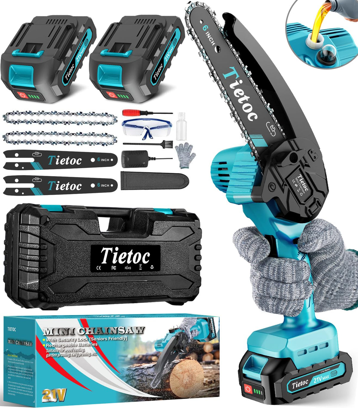 tietoc vista frontal del producto mostrando diseño y tamaño práctico