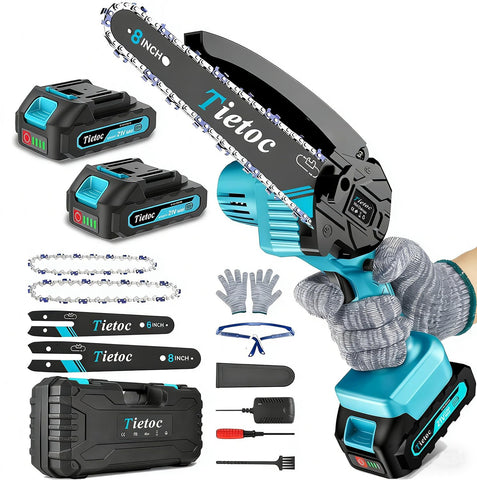 tietoc vista frontal del kit con estuche, muestra portabilidad y orden