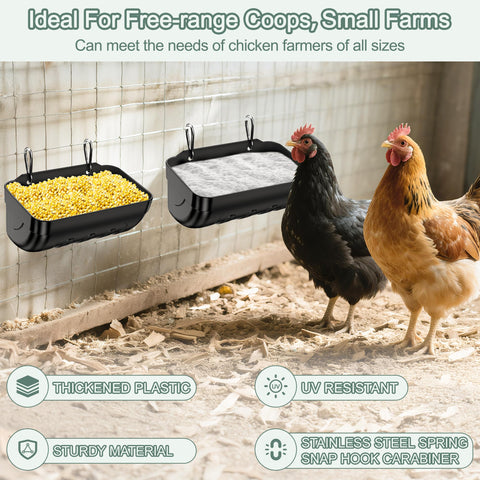 Tiflev en uso dentro de un gallinero mejorando orden y alimentación