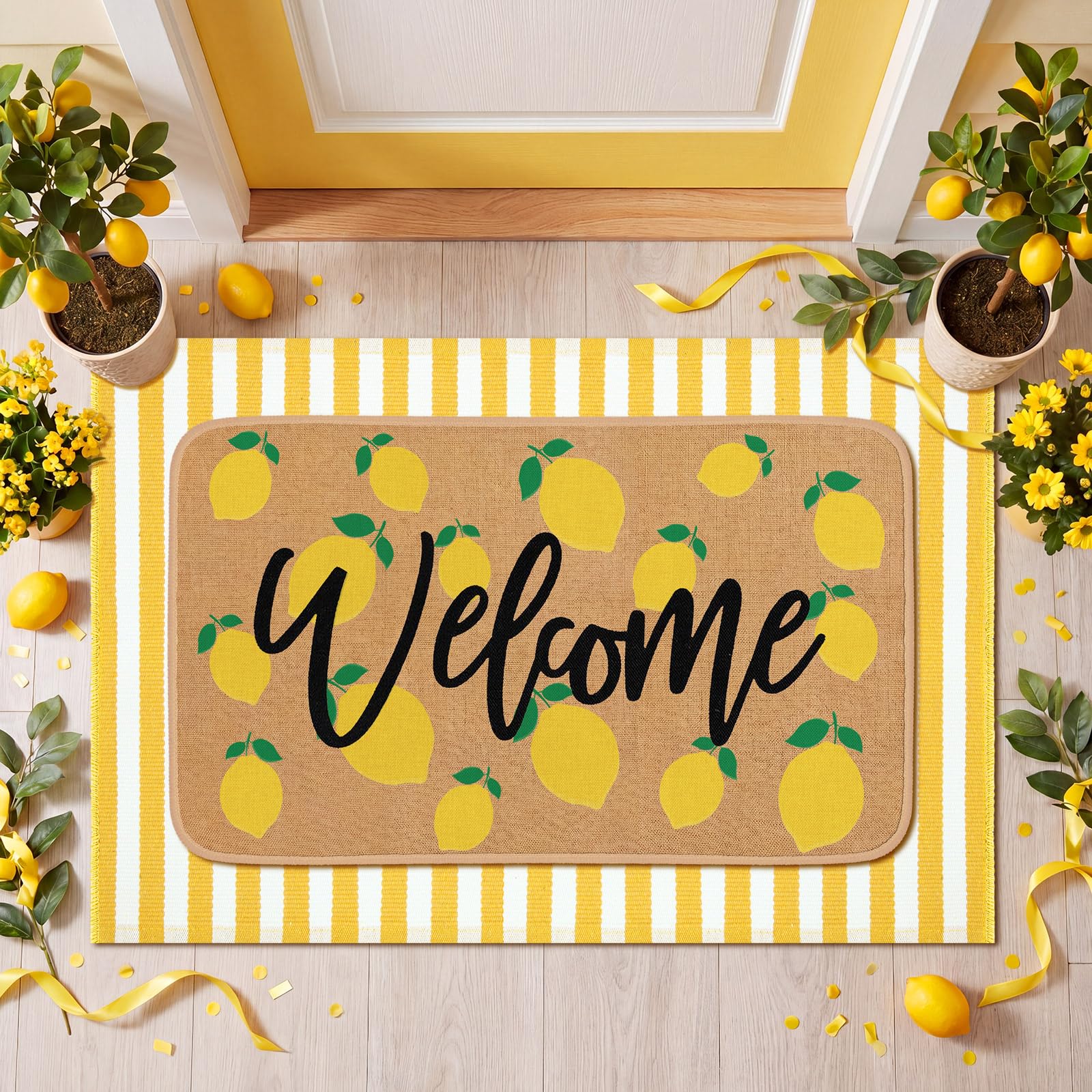 Tinideya comparación de tamaño frente a puerta para orientación visual