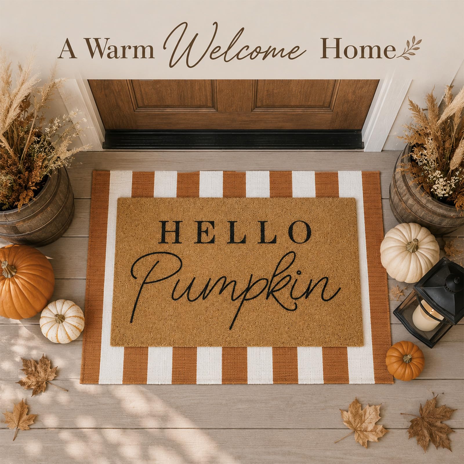 Tinideya detalle del estampado Hello Pumpkin con atractivo estético