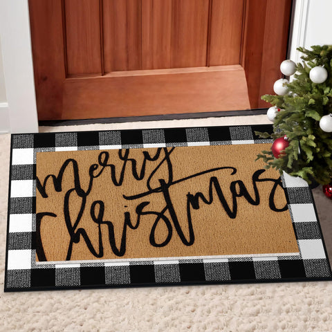 Tinideya detalle de letras Merry Christmas claro y festivo