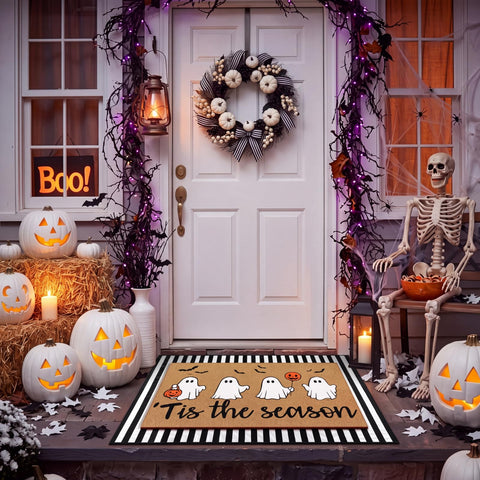 Tinideya primer plano del diseño con fantasmas y calabaza atractivo estético