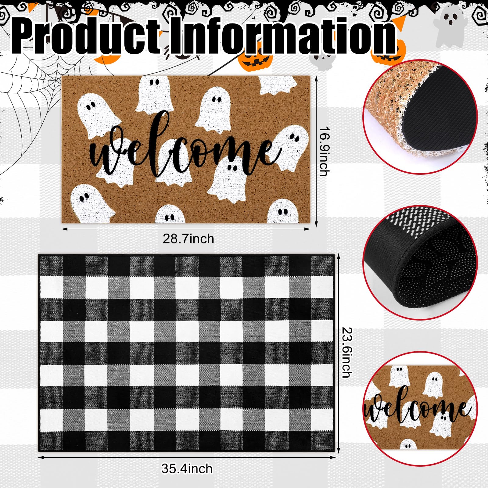 Tinideya primer plano de estampado de fantasmas, detalle nítido que atrae miradas