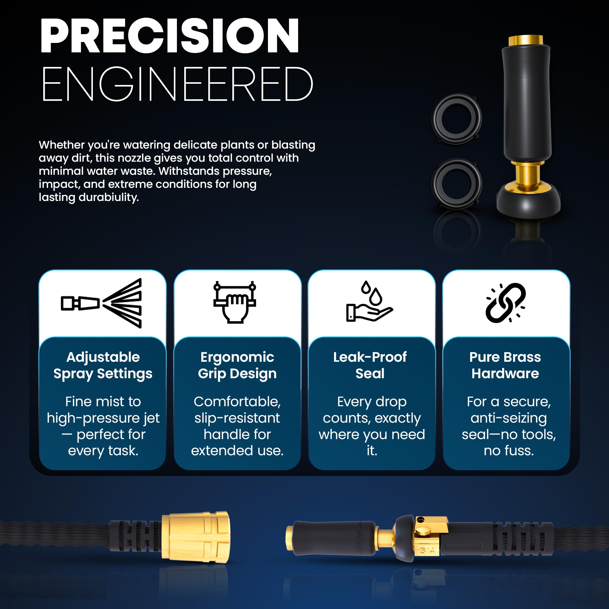 TITAN manguera enrollada para almacenamiento compacto y ordenado