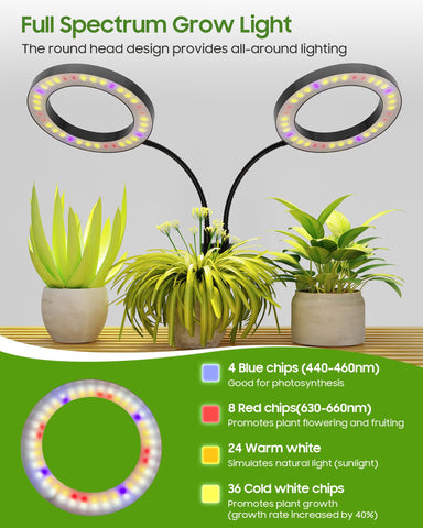 Tmsluody lámpara en uso iluminando varias macetas, favorece crecimiento