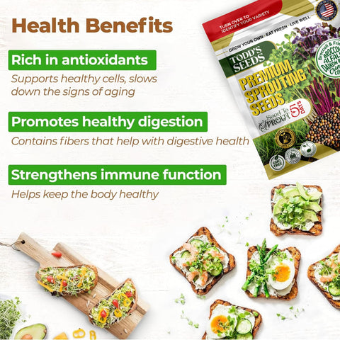Todd's Seeds etiqueta con información y origen USA, confianza y transparencia