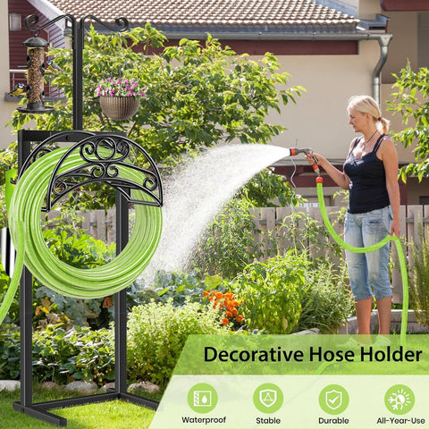 TomCare ganchos frontales con maceta y farol decorativo