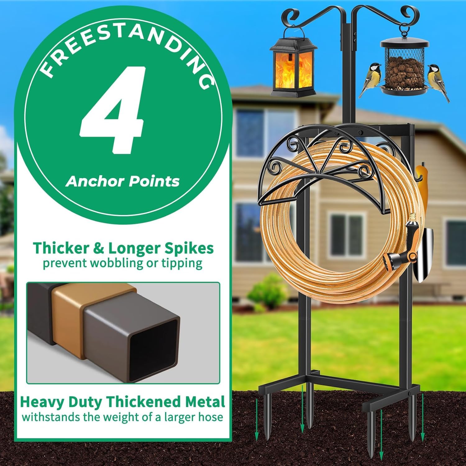 TomCare ganchos shepherd con maceta colgante para decoración funcional
