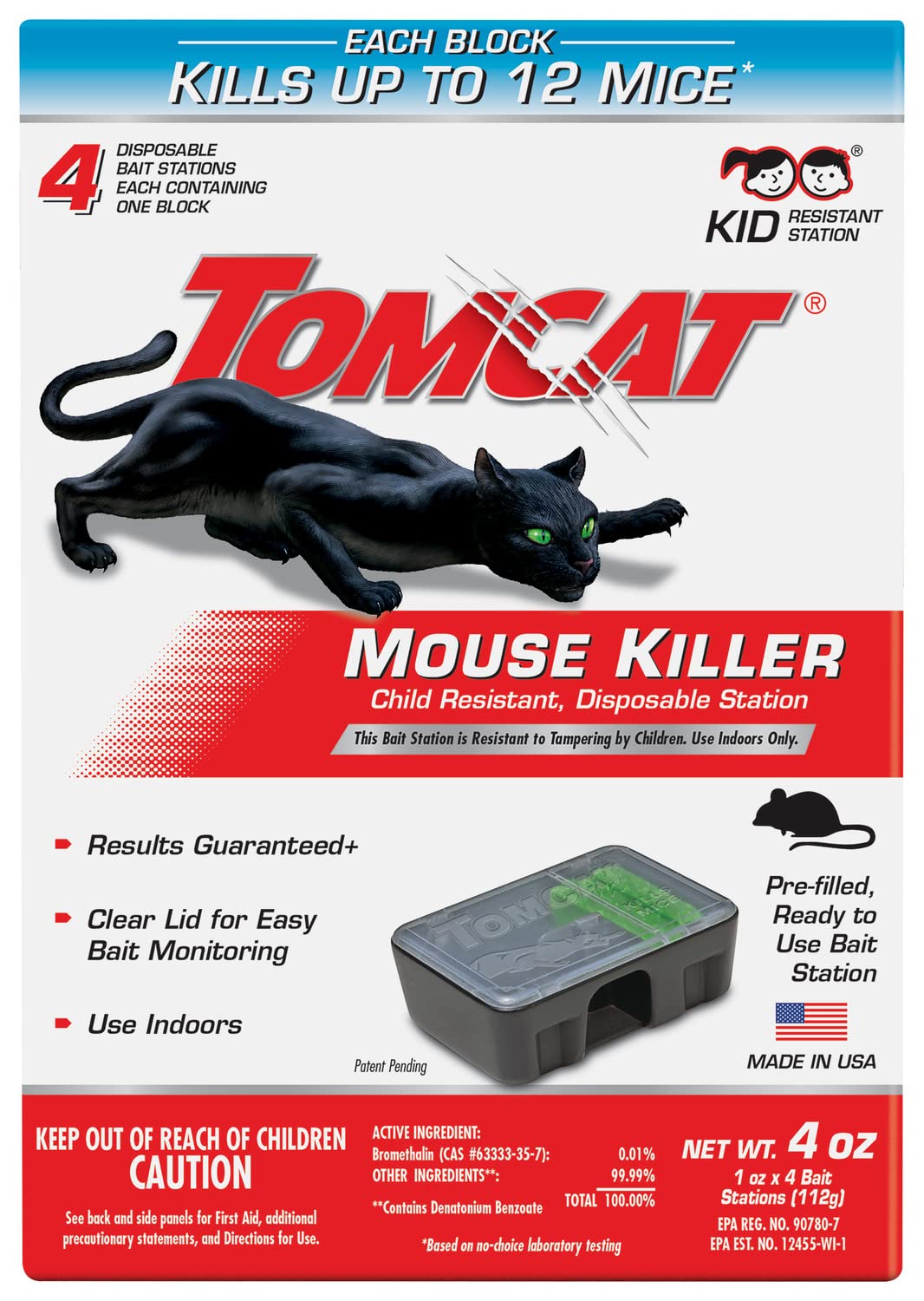 Tomcat estación desechable sobre superficie lista para instalar