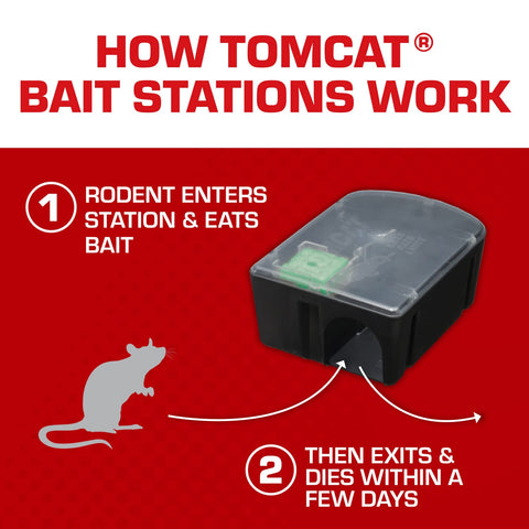 Tomcat estación en uso interior colocada junto a una pared para control eficaz