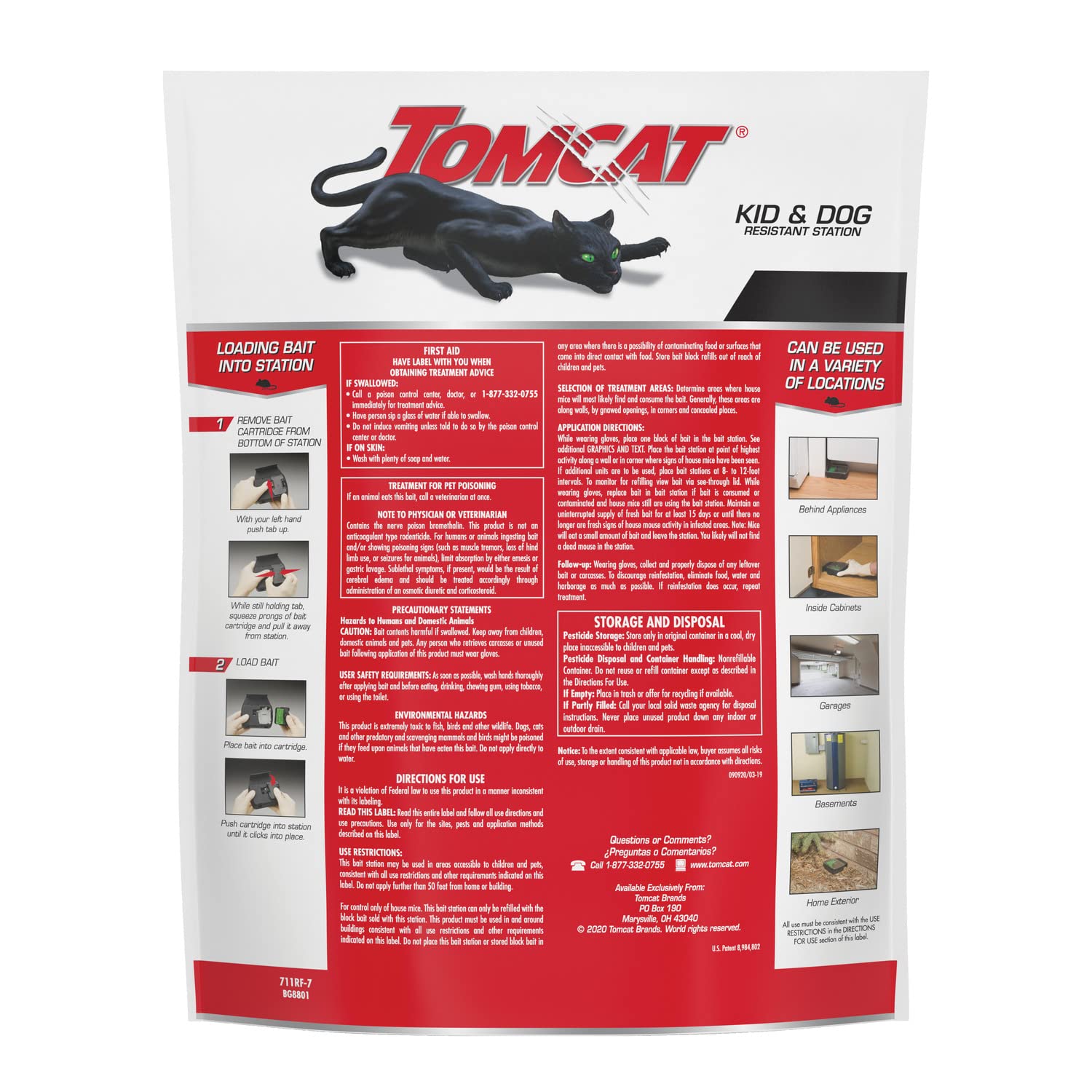 Tomcat tapa transparente detalle para inspección rápida del cebo sin abrir