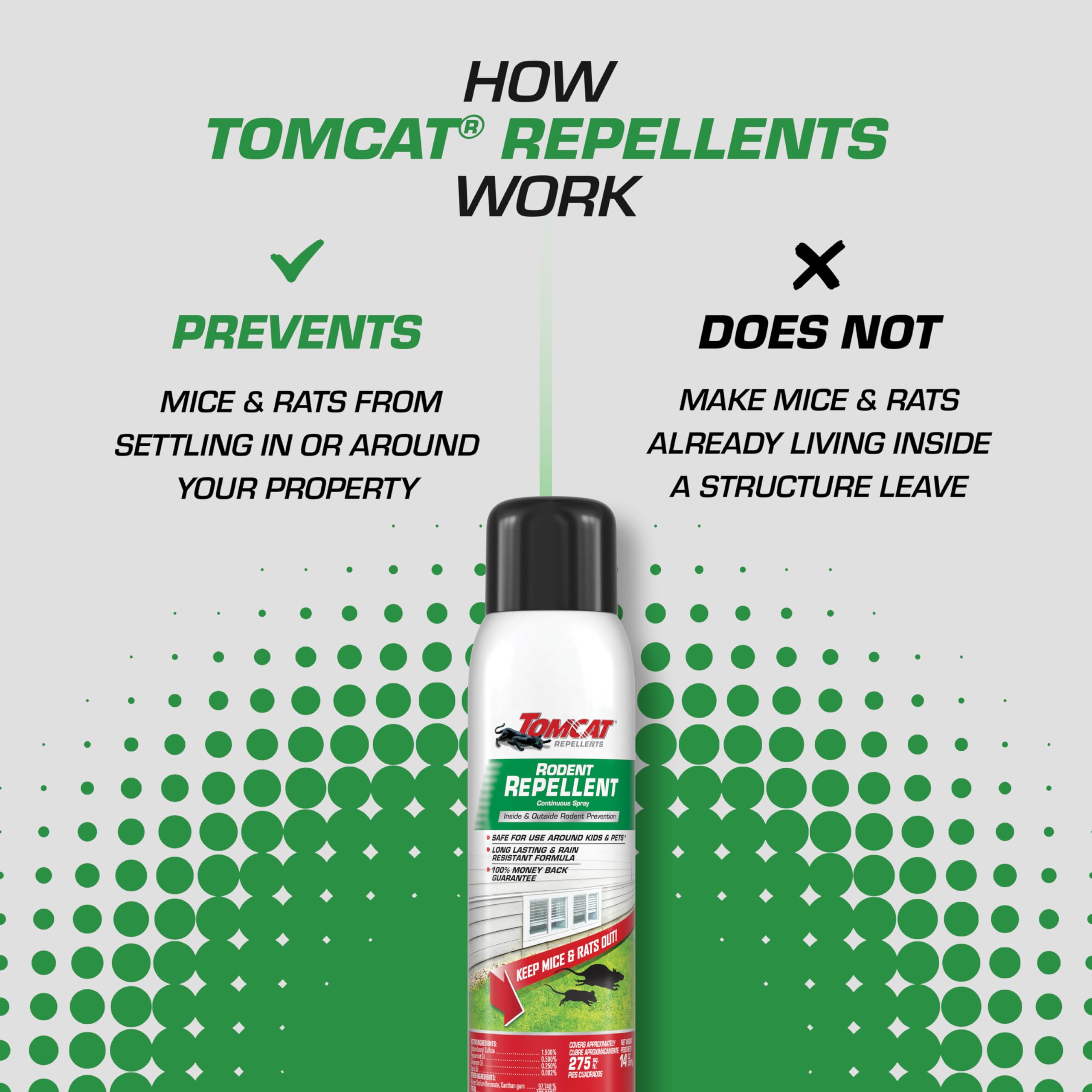 Tomcat fórmula con aceites esenciales que disuaden roedores