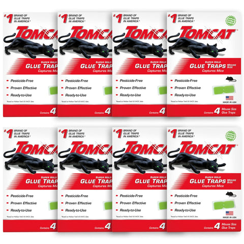 Tomcat trampa adhesiva frontal mostrando diseño y beneficio de fácil colocación