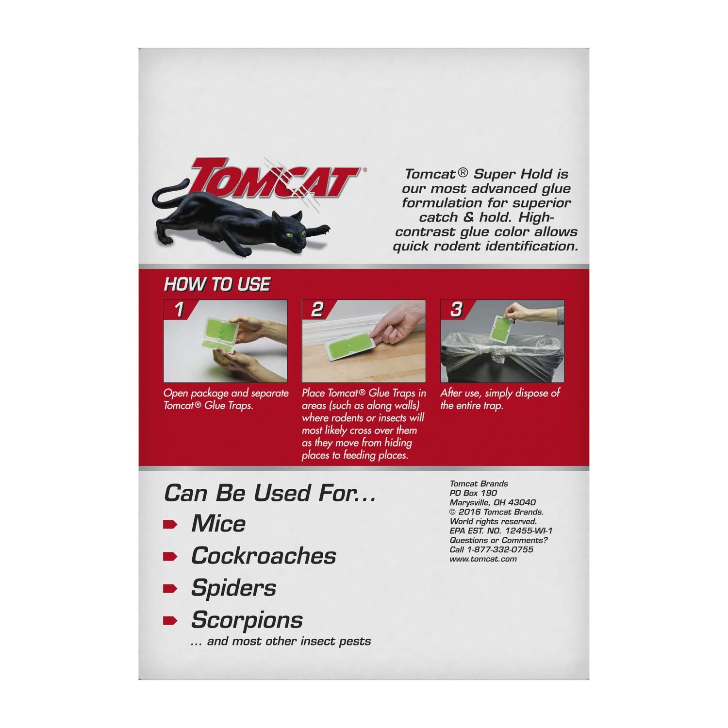 Tomcat trampa colocada en garaje protegiendo almacenamiento y herramientas