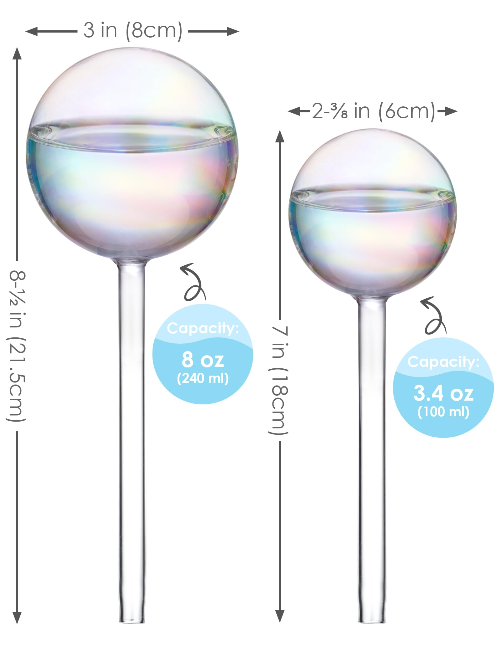 Tomorotec nivel de agua visible en esfera, controla recarga fácil