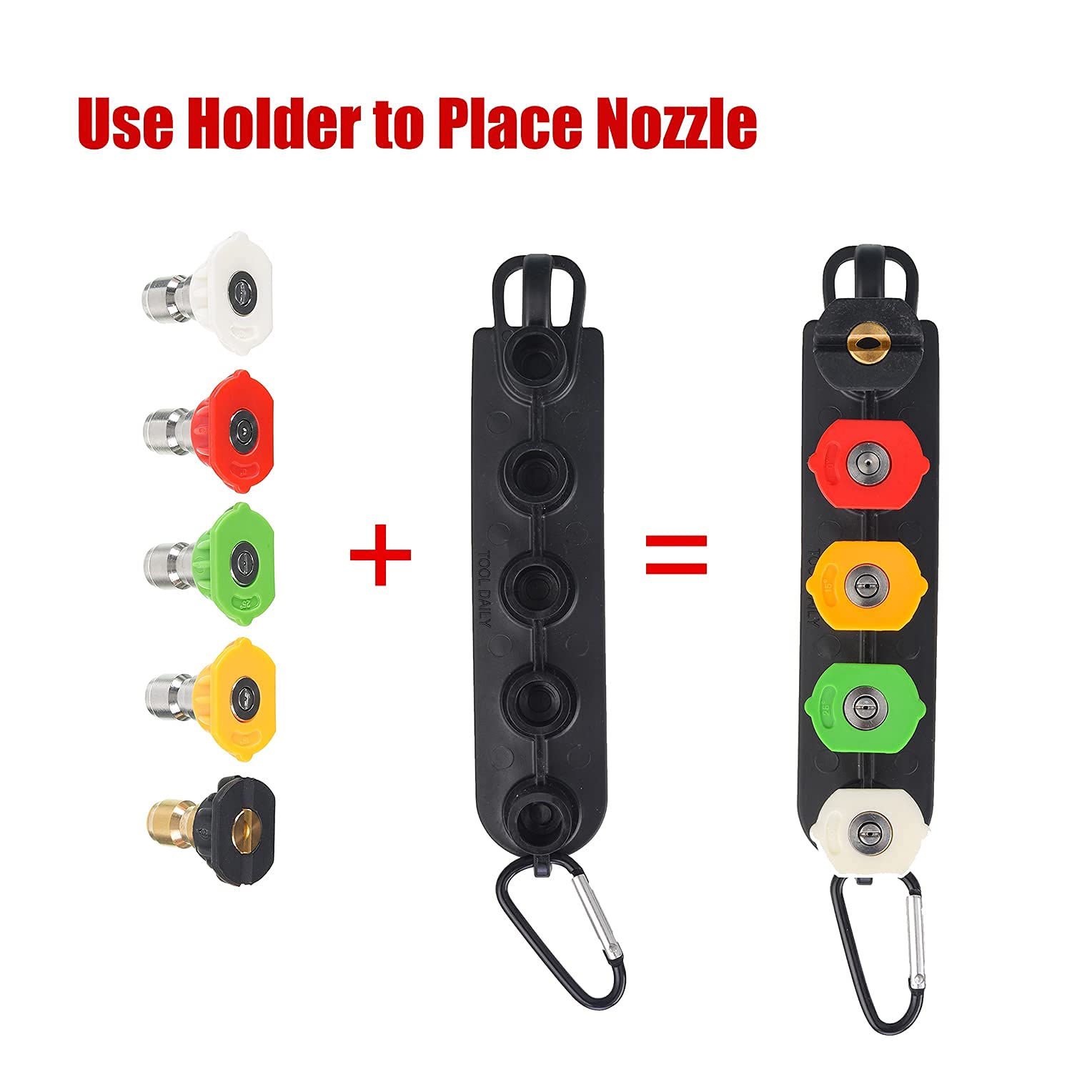 Tool Daily conector rápido 1/4" para accesorios como cañón de espuma