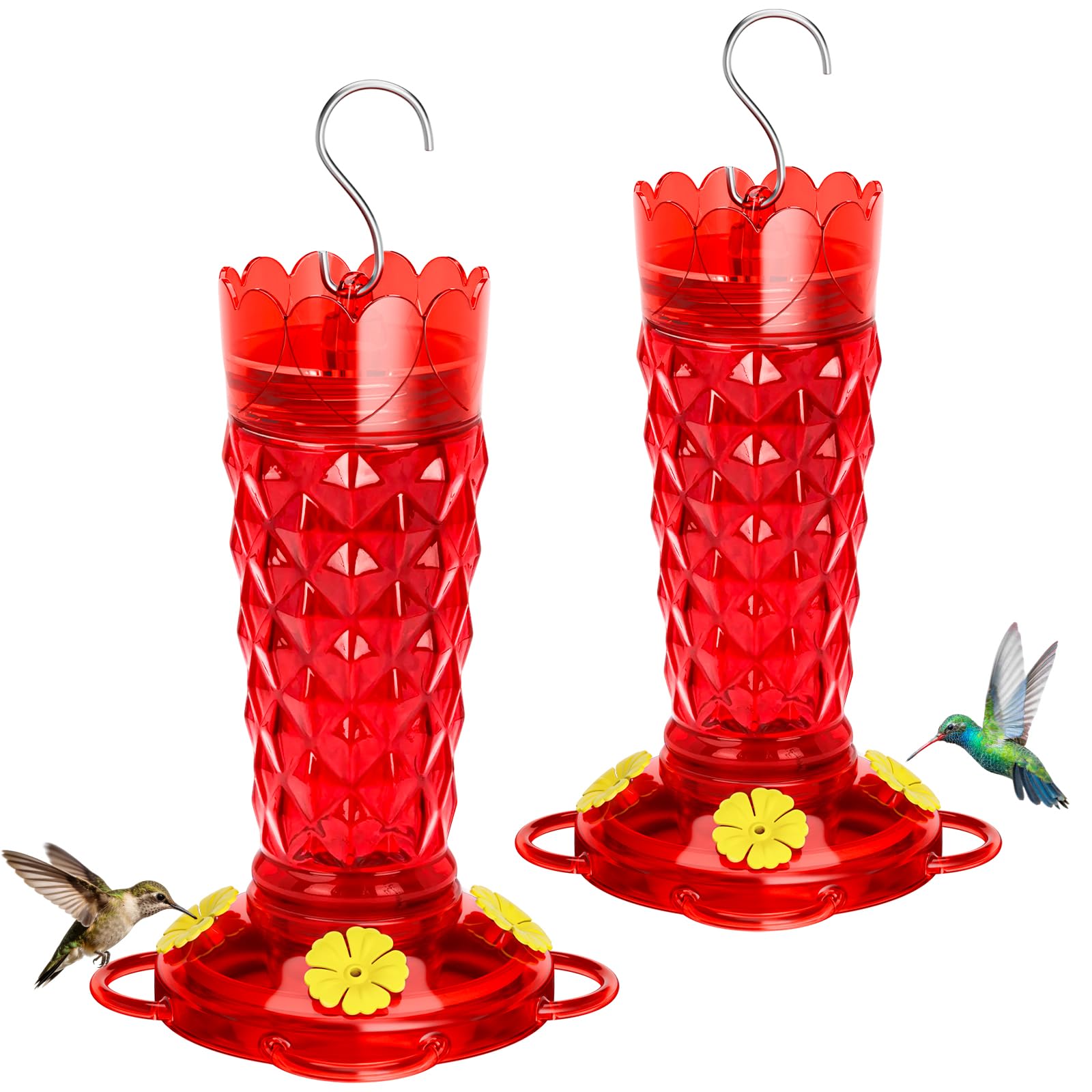 TOP XIAN comedero frontal de cristal rojo que atrae colibríes