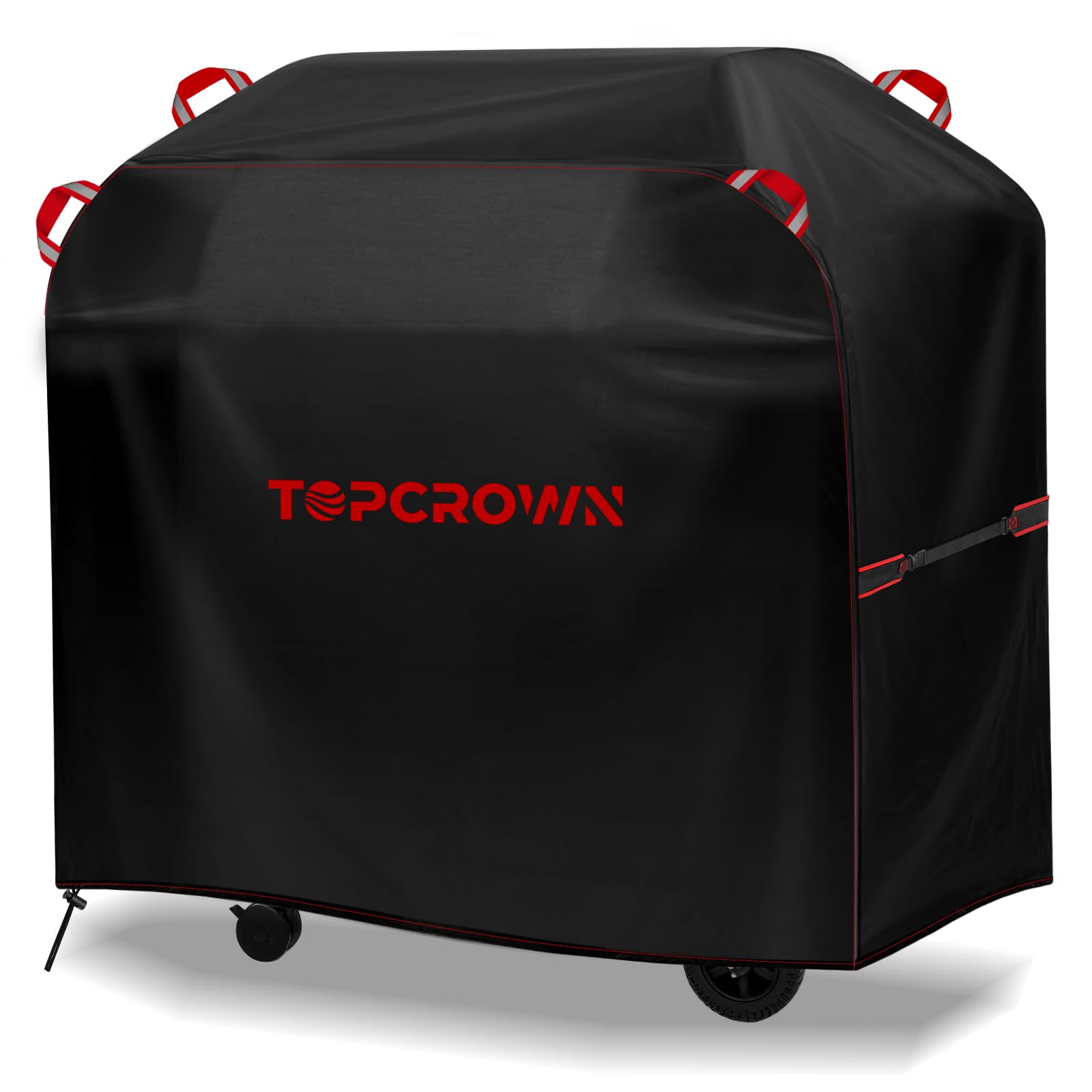Topcrown vista frontal de la funda protegiendo parrilla, protección completa