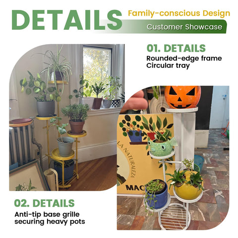 TOSKING soporte en sala con plantas decorando y optimizando esquina