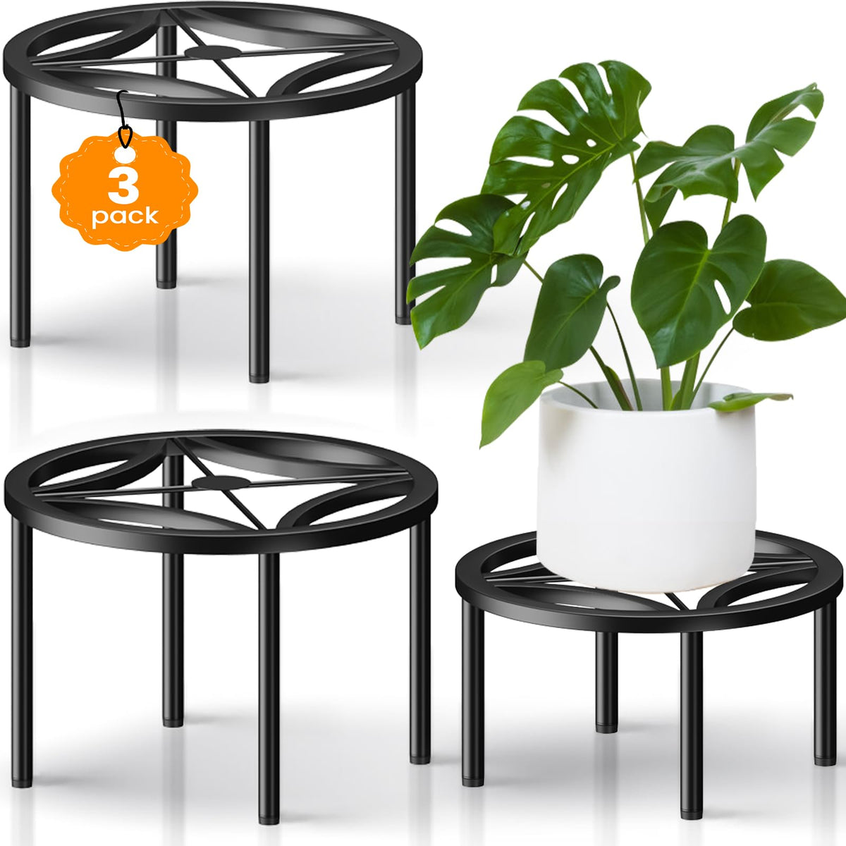 TOSKING soporte frontal del paquete tres soportes, elevación segura
