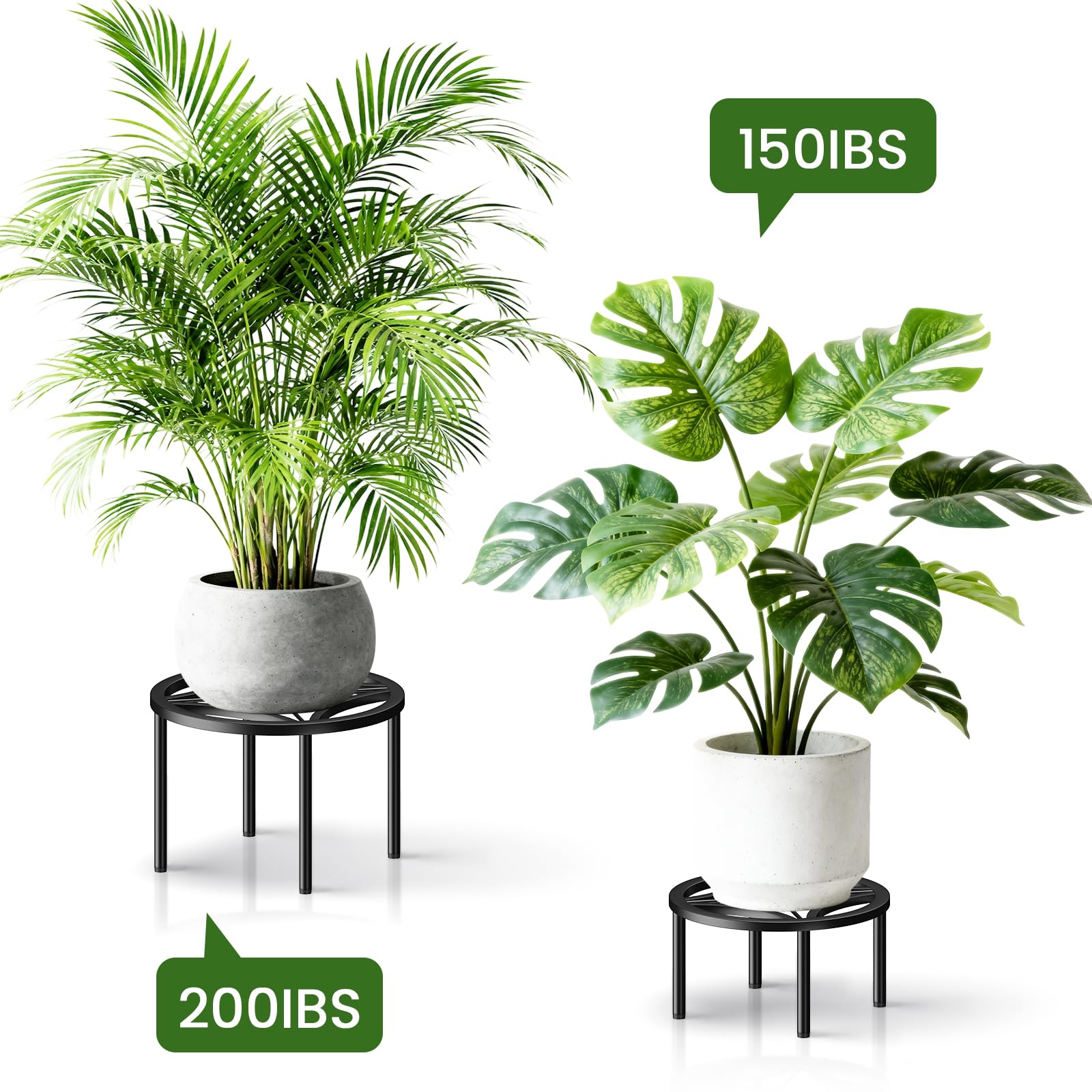 TOSKING soporte con maceta grande en interior, presentación elegante