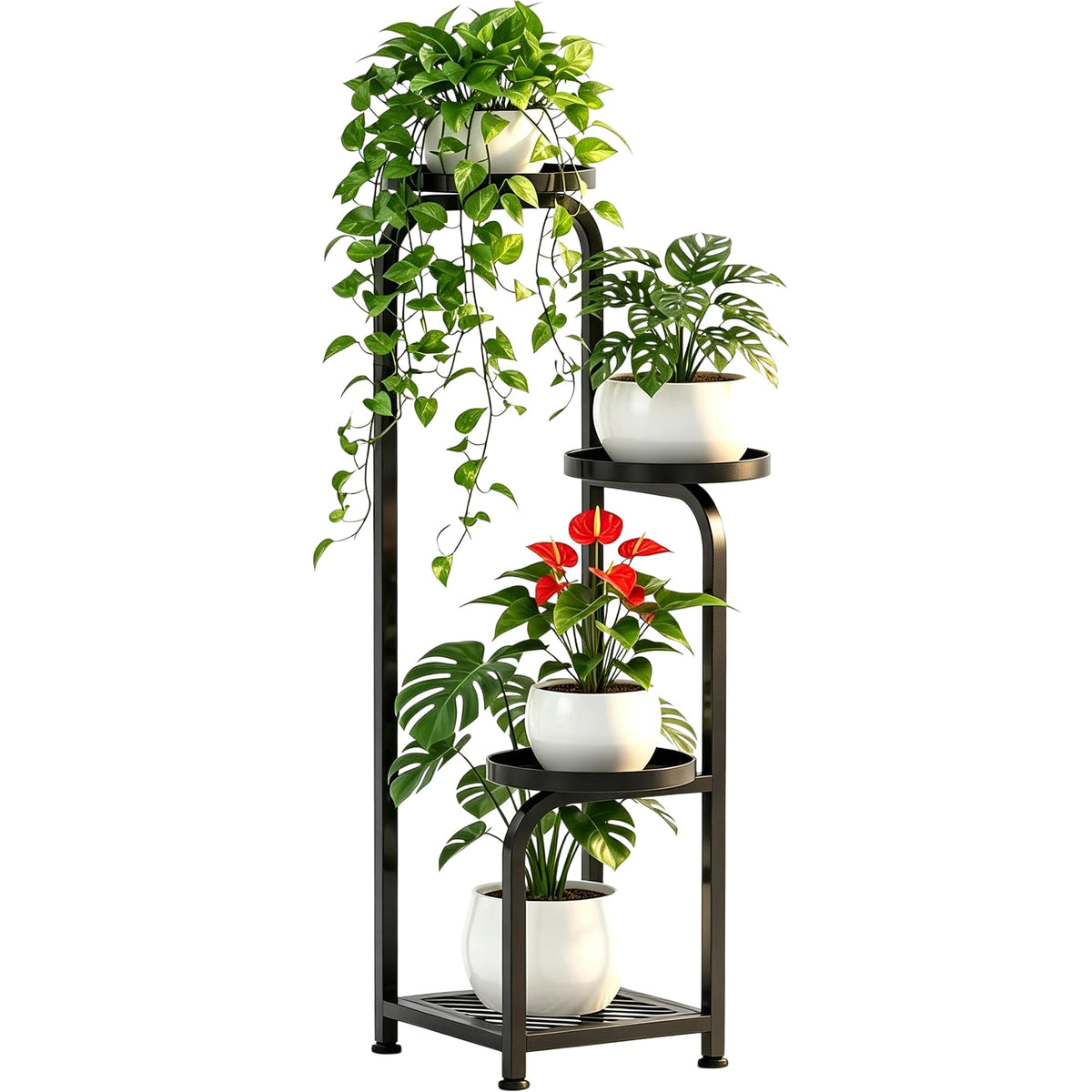 TOSKING soporte frontal mostrando estructura estable y ahorro de espacio