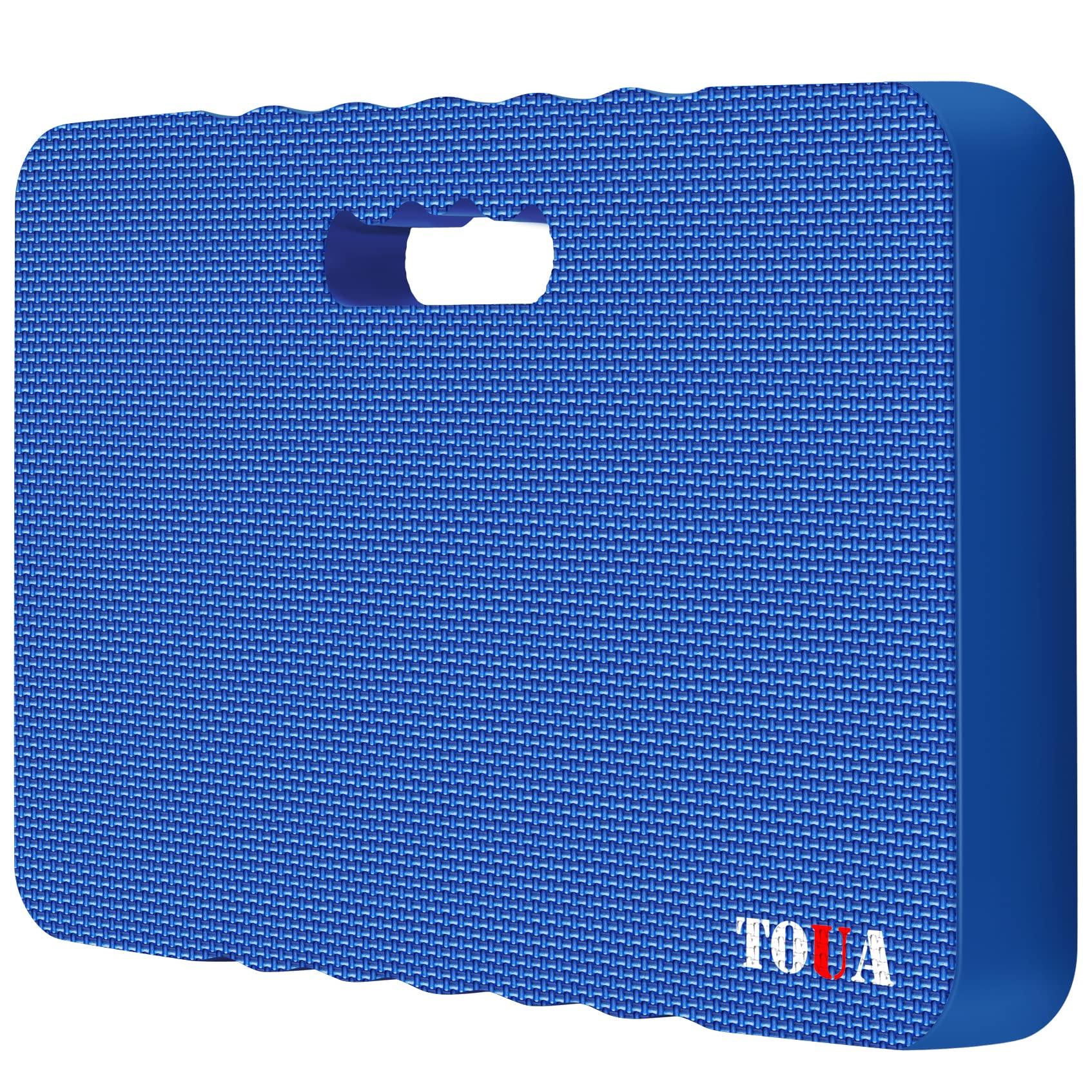 TOUA vista frontal del cojín mostrando forma y tamaño para protección