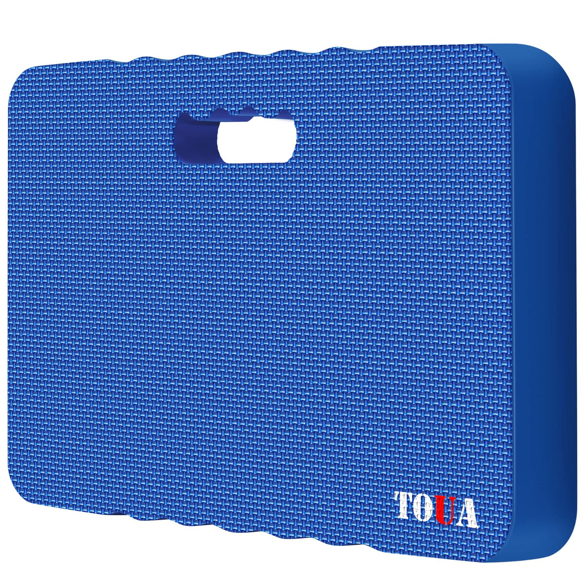 TOUA vista frontal del cojín mostrando forma y tamaño para protección