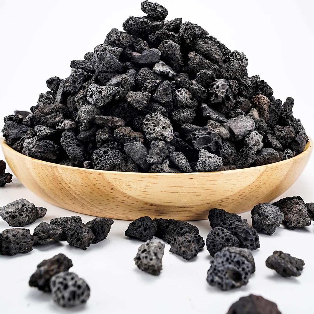 TOYPOPOR paquete frontal de lava negra para drenaje y decoración